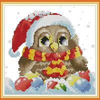 Funcrostitch Counted Cross Stitch Kits for Beginners,14ct Unprinted Pattern Embroidery Kit Dmc Cotto