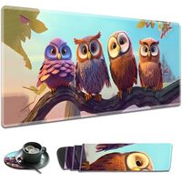 Large Gaming Mouse Pad Non-Slip Keyboard Pad Soft Extended Desk Mat Desktop Writing Pad (31.5"&