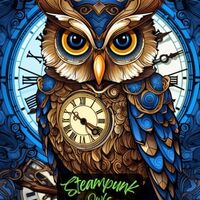 Steampunk Owls: Brass Bound Coloring Book Vol 3