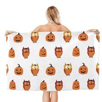 AFHYZY Owl Microfiber Beach Towels for Adults Sand Free Travel Towel Large Quick Dry Towel Lightweig