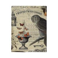 CafePress Modern Vintage Halloween Owl Twin Duvet Cover, Printed Comforter Cover, Unique Bedding,