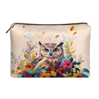 Kxyudcn Owl Print Leather Wristlet Purse for Women Men Fashion Design Cell Phone Pocket Clutch Walle