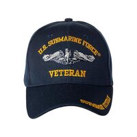 Artisan Owl Officially Licensed US Submarine Force Veteran Embroidered Baseball Cap Navy Blue