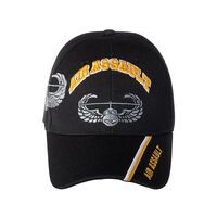Artisan Owl Officially Licensed Air Assault Embroidered Baseball Cap Black