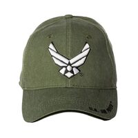 Artisan Owl Officially Licensed Air Force with Logo Embroidered Baseball Cap, OD