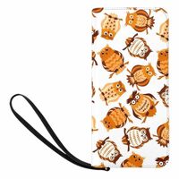 Sepmxagt Unisex Wallets Pattern with Brown Owls Card Wallets Slim Card Holder Case Card Holder with 