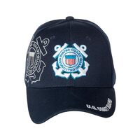 Artisan Owl Officially Licensed USCG Emblem Embroidered Baseball Cap Blue