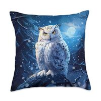 Snowy Owl Throw Pillow