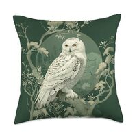 Snowy Owl Throw Pillow