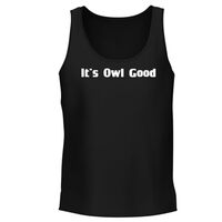 It's Owl Good - Men's Soft & Comfortable Tank Top CP05 Black