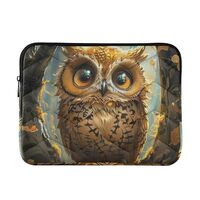 Owl with Big Eyes2 Laptop Case 15 Laptop Case Durable Computer Carrying Bag