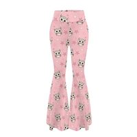 Bloomprint Owl Star Flare Yoga Pants for Womens Cute Funny Casual High Waisted Flare Leggings