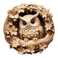 Wooden Puzzles for Adults, Owl Flat Puzzles with 3D Visual Effect, Wood Adult Puzzles, Puzzles Gifts