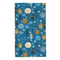 Salelf Cute Colorful Owls and Trees Bathroom Hand Towels Absorbent Microfiber Gym Towels 15.7x27.5 i