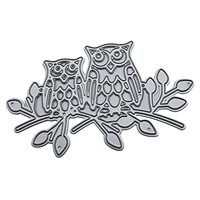 Owls Metal Cutting Dies Stencil Scrapbooking Album Paper Card Template Mold Embossing Craft Decorati