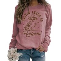 Hootin' Leads To Hollerin' Western Owl Sweatshirt, Hootin' Leads To Hollerin' We