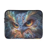 Laptop Case Protector Portable Electronic Device Cover Owl Face Blue Eyes Carrying Case Laptop Cover