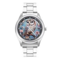 Magnificent Owl Classic Watches for Men Fashion Graphic Watch Easy to Read for Work Workout