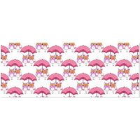 susiyo Owls in Love and Umbrella Gift Wrapping Paper Perfect for Wedding, Baby Shower, Valentine