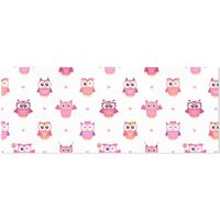 susiyo Pattern with Pink Owls Gift Wrapping Paper Perfect for Wedding, Baby Shower, Valentine's