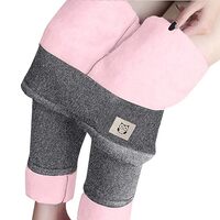 sdbrld Fleece Lined Leggings Women,Womens High Waisted Velvet Warm Outerwear Owl Print Tights Elasti