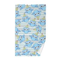 Blue Owls Sleeping Hat Bath Towels for Bathroom Wash Cloth Cotton Washcloths Soft Feel Face Towel Qu