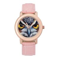 Colorful Owl Women's Custom Watch Fashion Strap Wristwatches Gifts for Birthdays Valentine'