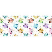 susiyo 2 Rolls Colorful Owls Pattern Birthday Wrapping Paper Roll - Mini Wrapping Paper for Christma