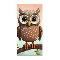 Owl Lover Bath Towels Soft Microfiber Coral Velvet Hand Towel Quick Drying Towel for Shower Highly A