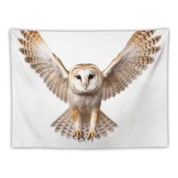 JTMVNKG A Barn Owl Tapestry Wall Hanging 30 X 40 in Decorates Tapestrys for Living Room Aesthetic Wa