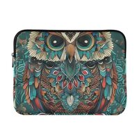Qumton Boho Vintage Owl (12) Laptop Sleeve 13 inch, Protective Laptop Case Briefcase Notebook Cover