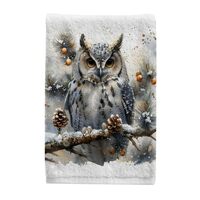 ALAZA Owl Branch Fruit Bathroom Hand Towels Set of 2 Decorative Towels for Bathroom Soft 100 Percent