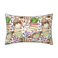 VOSERY Satin Pillowcase for Hair and Skin, Owl Back to School Satin Pillowcases with Zipper Queen Si