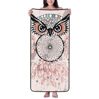 Bath Towels, Dreamcatcher with Owl Shower Towels for Bathroom, Highly Absorbent Soft Large Bath Towe