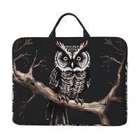 Late Night Owl 14-Inch Laptop Bag With Shockproof Lining And Portable Design, Suitable For Business 