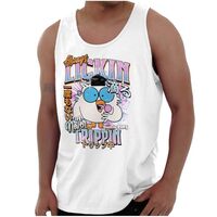 Mr Owl Always Lickin Never Trippin Tank Top T Shirts Men Women White