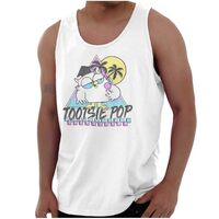 Tootsie Pop Mr Owl Summer Vacation Tank Top T Shirts Men Women White