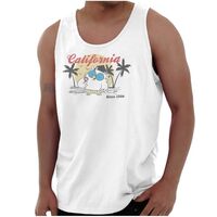 Tootsie Pop Mr Owl Vintage California Tank Top T Shirts Men Women White