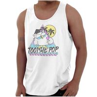 Tootsie Pop Mr Owl Summer Vacation Tank Top T Shirts Men Women White