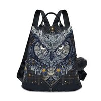 ALAZA Mecha Owl Cyberpunk Backpack Purse for Women Anti Theft Fashion Back Pack Shoulder Bag