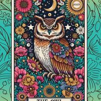 2025 Planner: The Owl Animal Tarot Woodland Design Diary for 2025, Weekly/Monthly/Yearly Pages, Luna