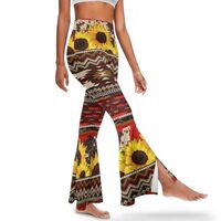 Hdjxbdhsv Aztec Cow Print Western High Waisted Yoga Pants for Women Tummy Control Owls Flare Legging
