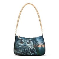 ALAZA Owl Starry Sky Landscape Women's Handbags Tote Crossbody Bag Purse Ladies Shoulder Bag Ho