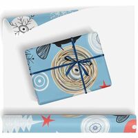 Christmas Texture Of Owl Trees Roll Wrapping Paper Sheet - 58 Inch X 23 Inch Per Sheet For Party,Bab