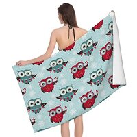 HQFFPOO Owl Microfiber Beach Towels Quick Dry Oversized Bath Towels for Adults Lightweight Gym Towel