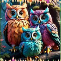 Wise Owls: Coloring Book for the Curious and Creative: Beautiful Owls for Relaxation and Creativity