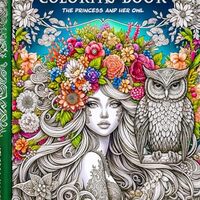 The Princess and Her Owl Coloring Book: Adult Coloring Book