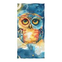 ALAZA Owls Moon Beach Towel, Absorbent Quick Dry Swimming Yoga Beach Towels, 31x71in Sand Free Micro