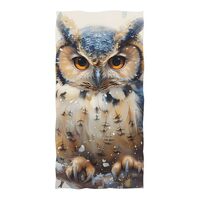 ALAZA Owl Beach Towel, Absorbent Quick Dry Swimming Yoga Beach Towels, 31x71in Sand Free Microfiber