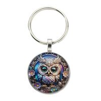 Women Owl Keychain - Metal Key Ring Backpack Charm Jewelry - Car Key Chain Rings Portable Decorative